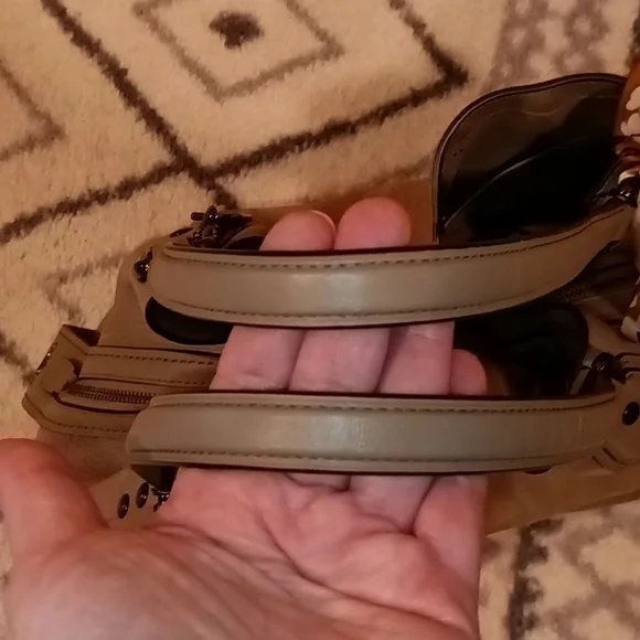 Coach Edie Shoulder Bag 42 Suede & Buffalo Embossed Leather - Picture 9 of 14